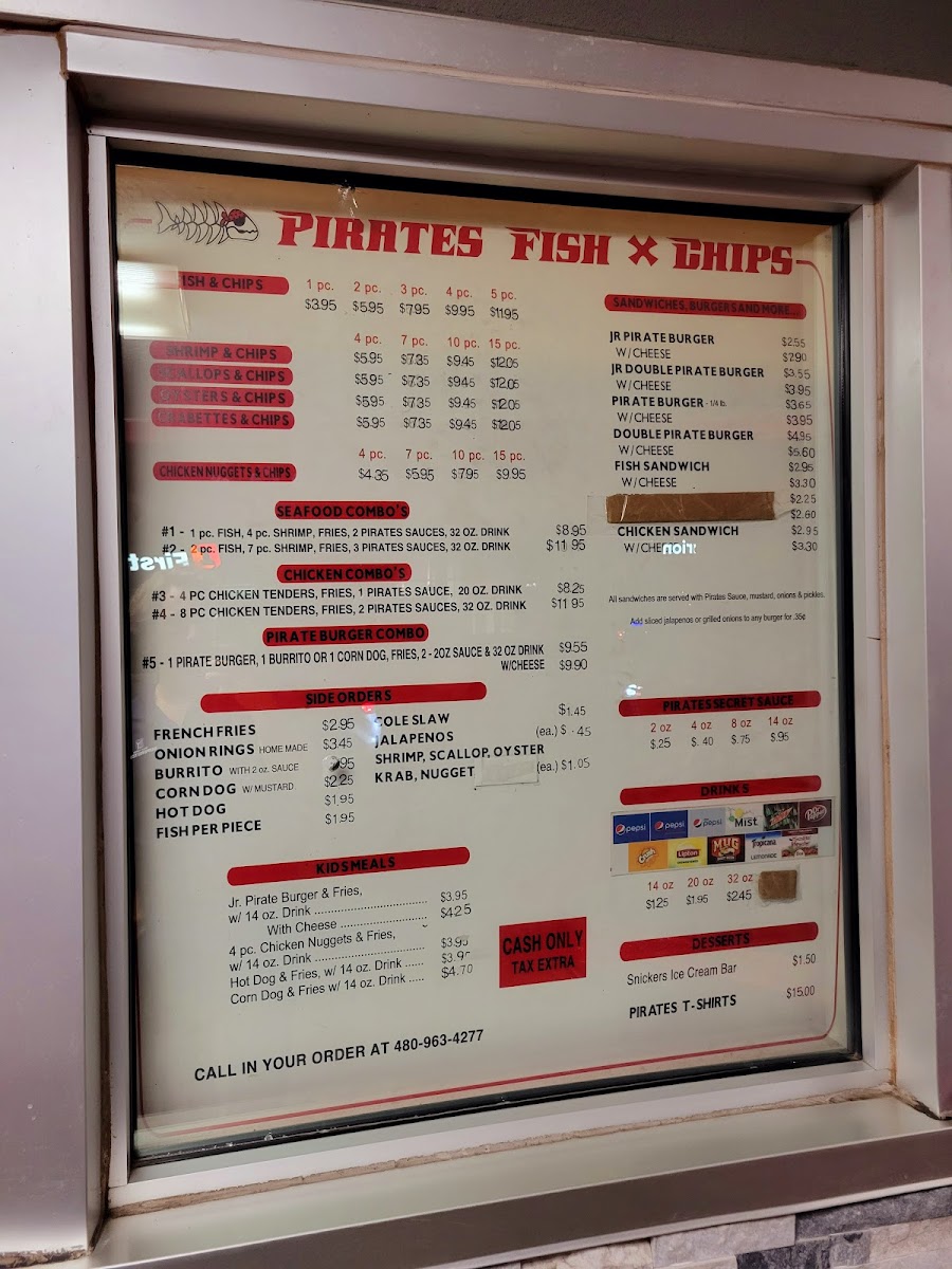 Pirate's Fish & Chips Menu - Image 2