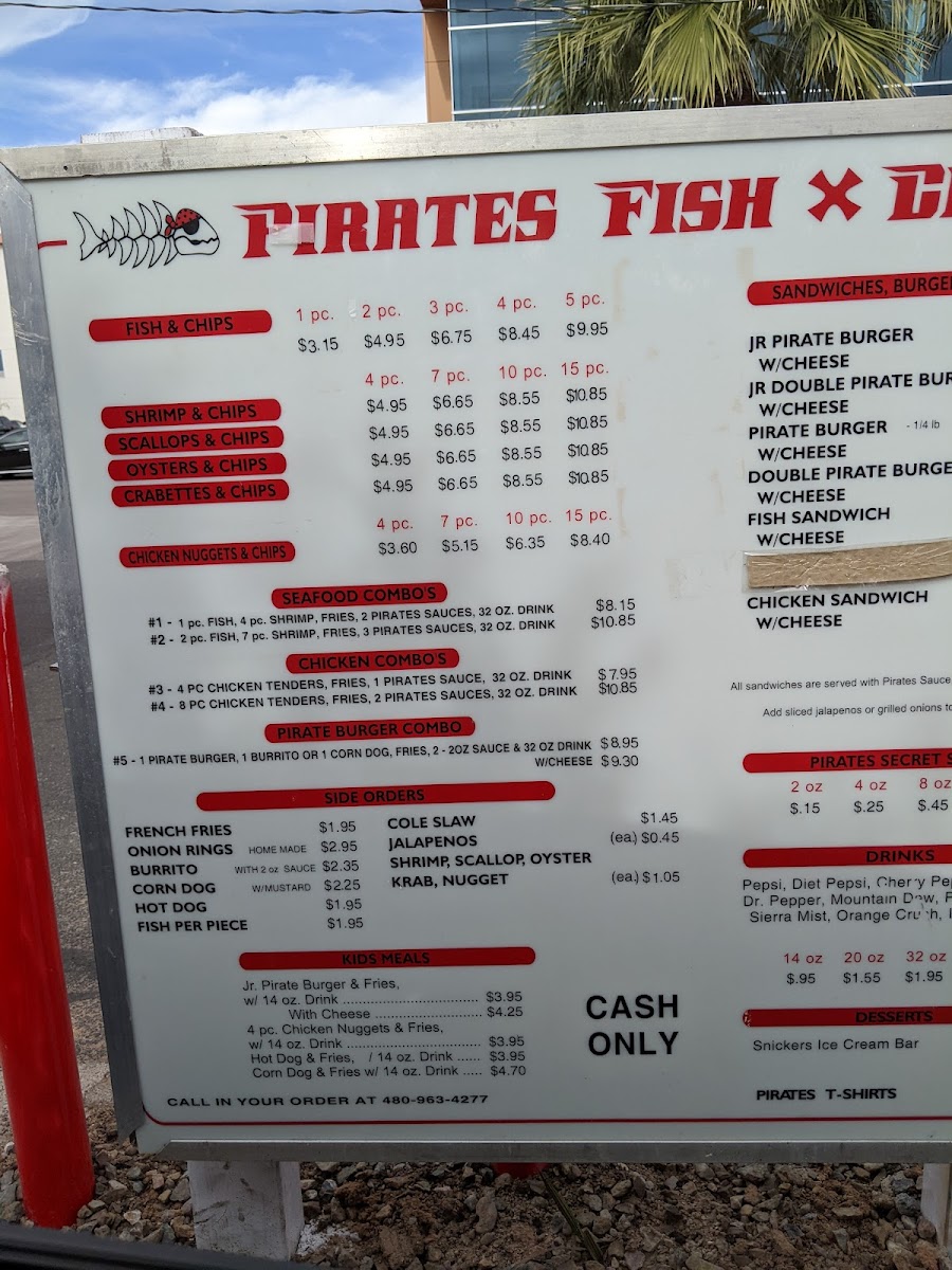 Pirate's Fish & Chips Menu - Image 4