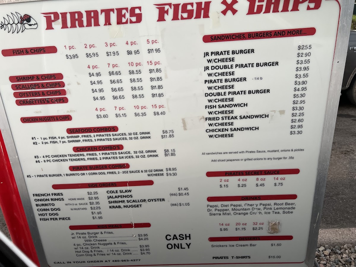 Pirate's Fish & Chips Menu - Image 5