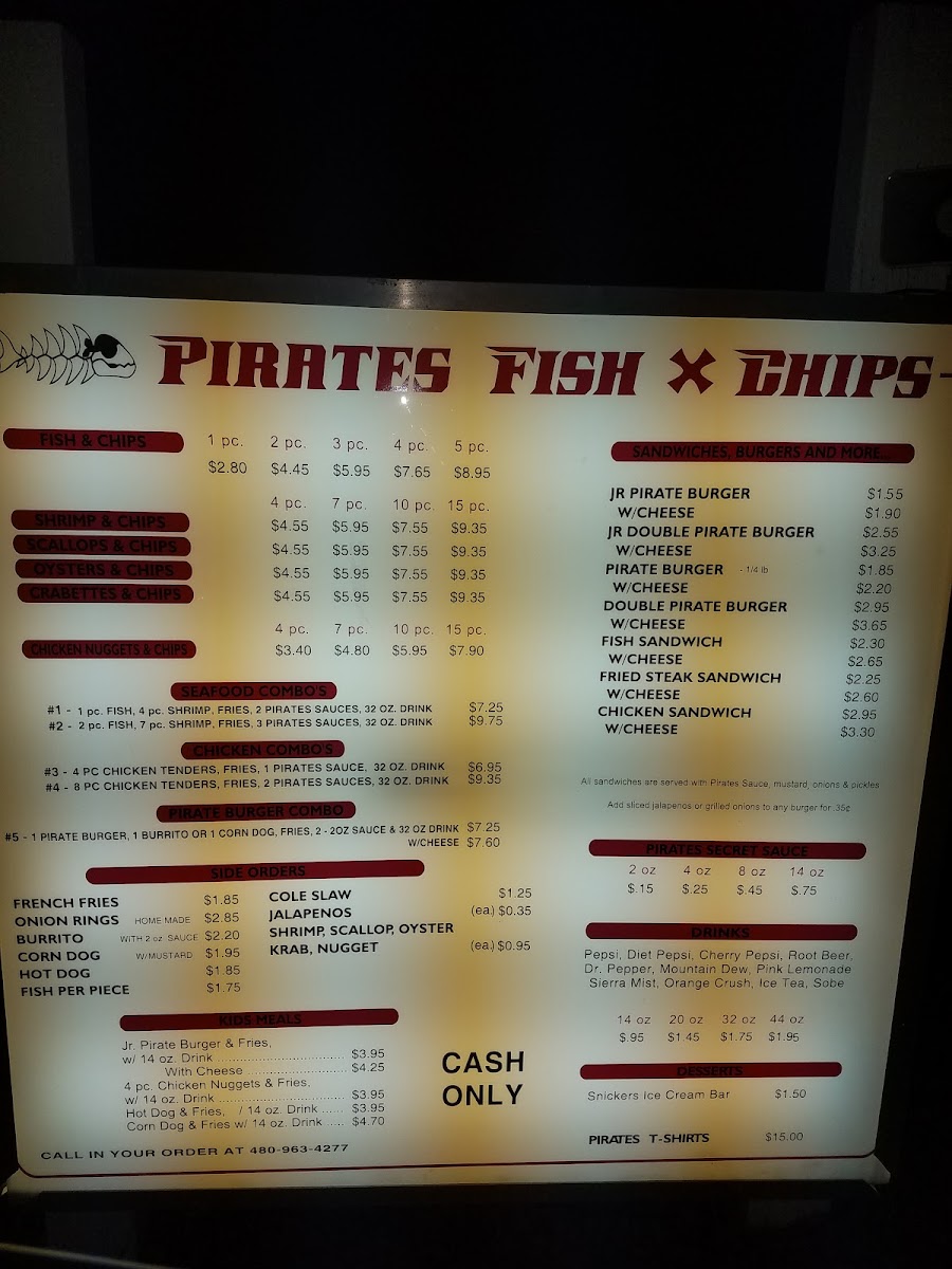 Pirate's Fish & Chips Menu - Image 6
